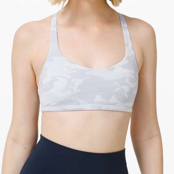 lululemon athletica Other - Lululemon Free to be wild bra size 10 Incognito White Gray Camo Strappy.